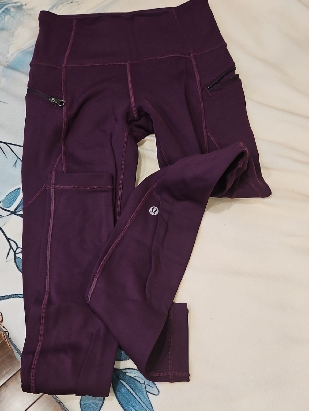 Lululemon Deep Plum High-Rise Pocket Leggings